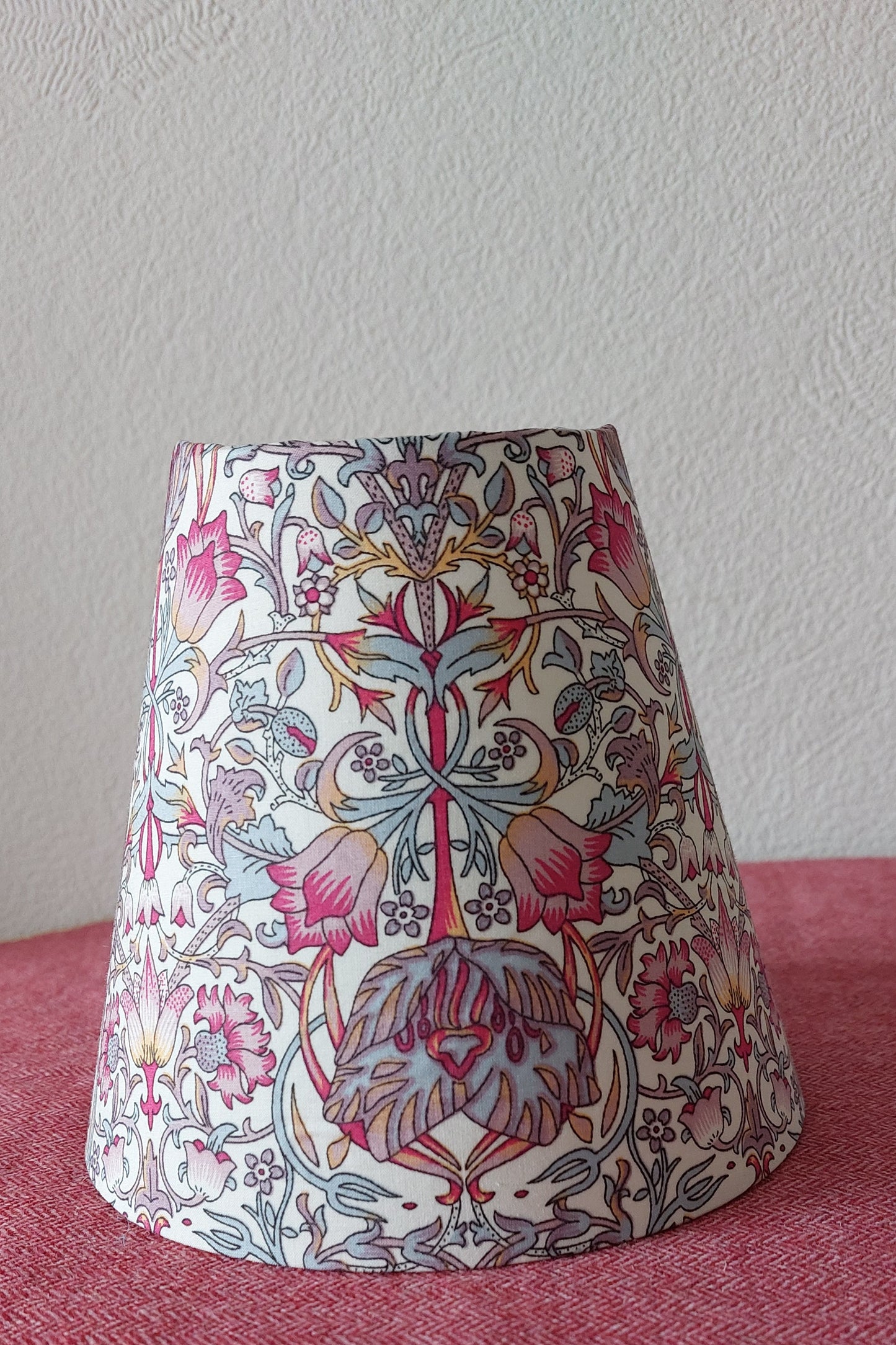 Liberty Loden pink candle clip lampshade