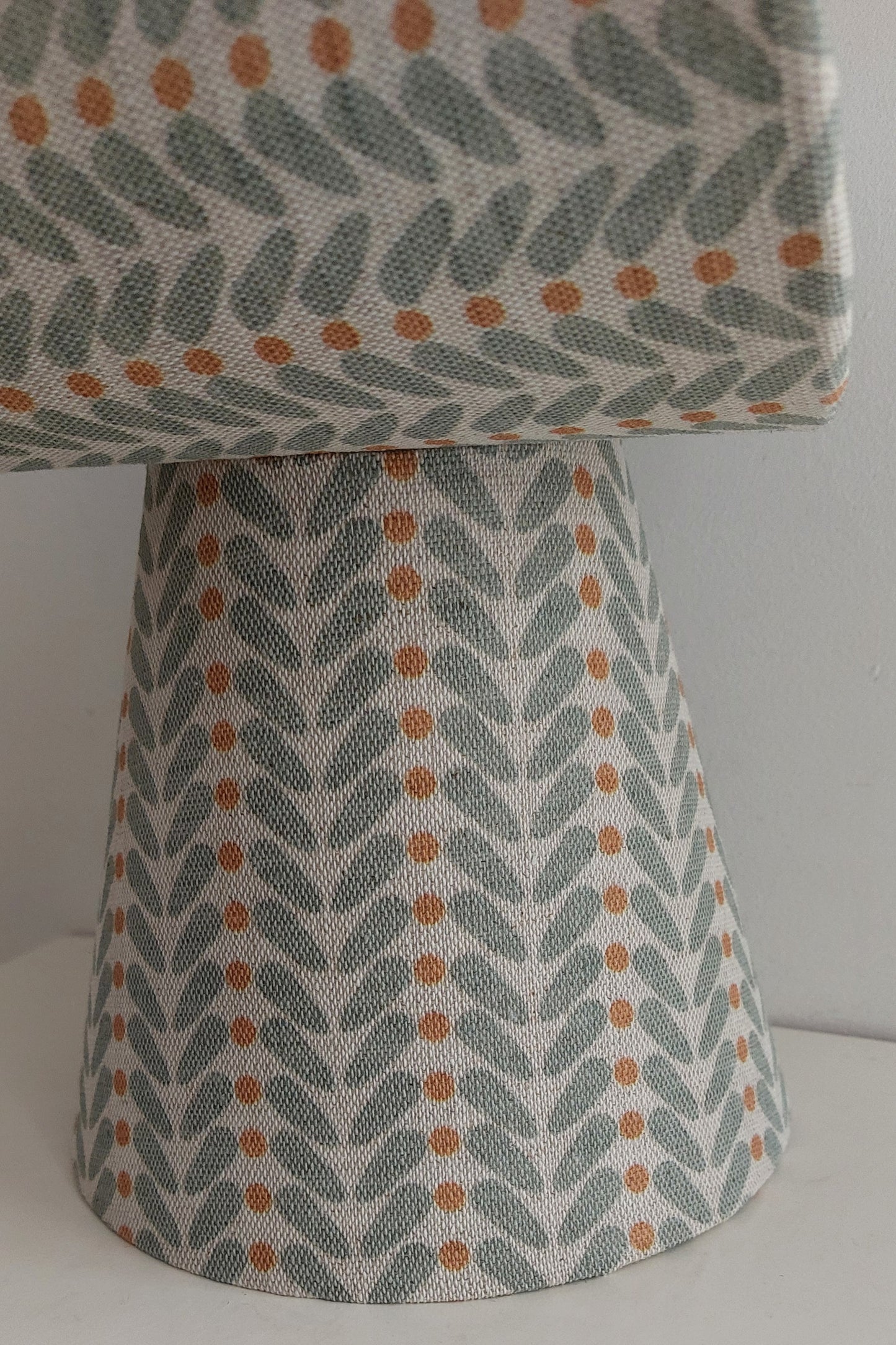 Grey Scandi wings candle clip lampshade