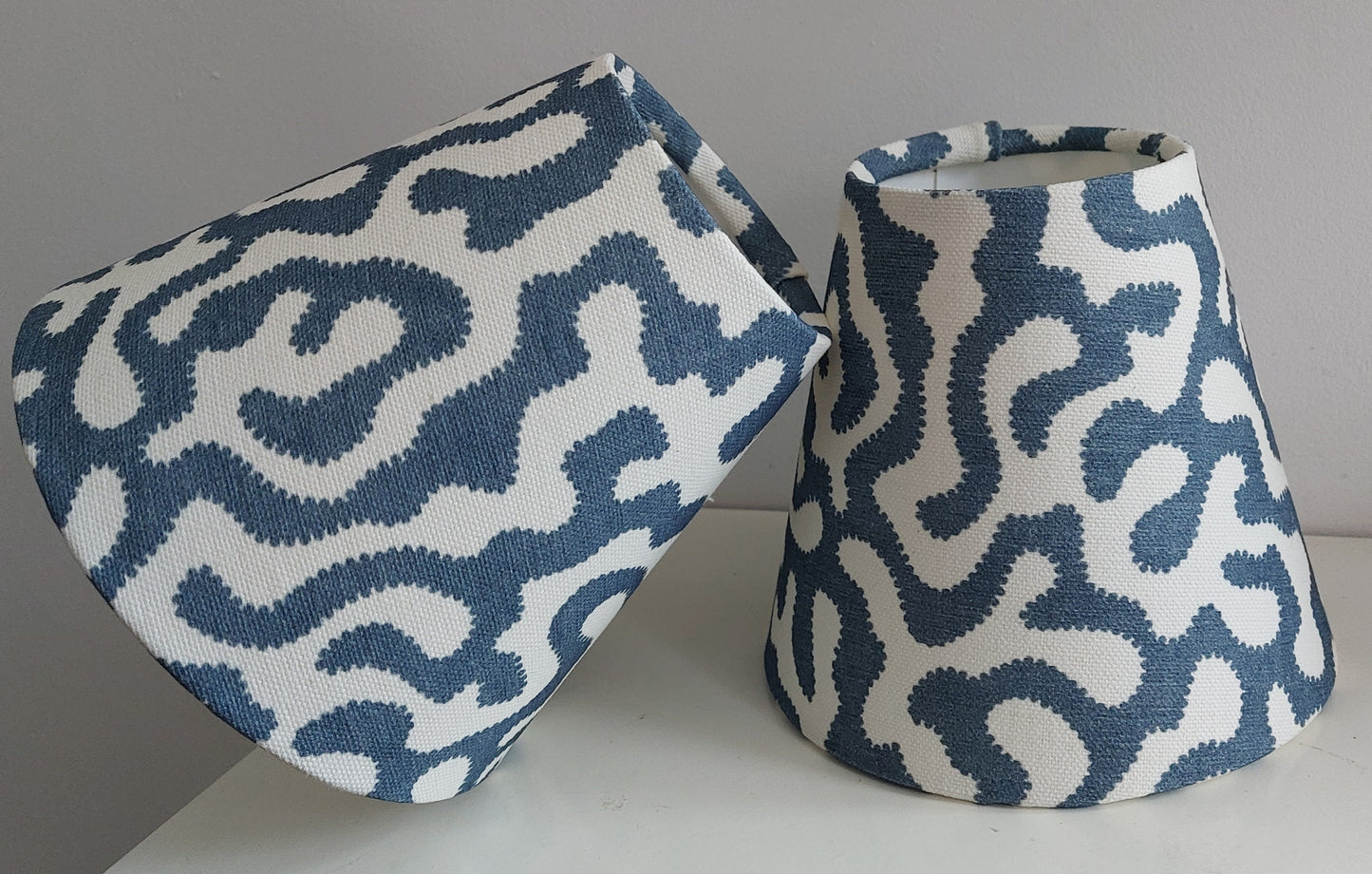 Blue Squidge  Candle Clip Lampshade Small Beside