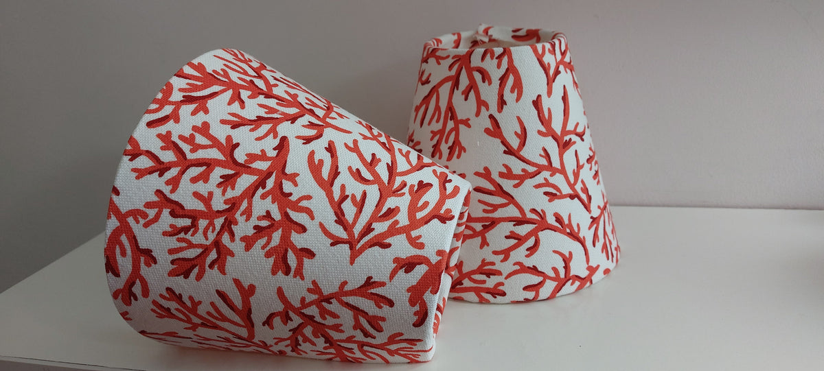 Coral candle clip lampshade