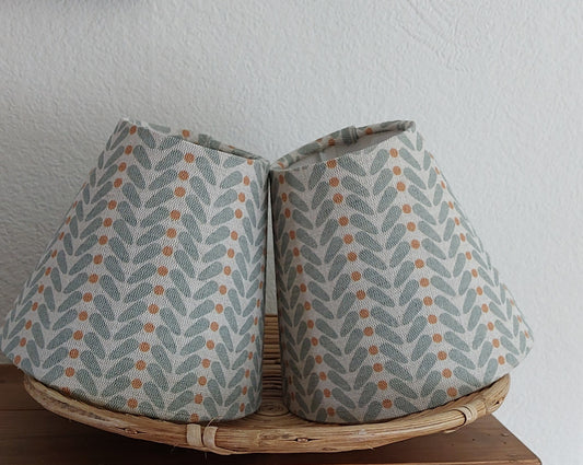 Grey Scandi wings candle clip lampshade