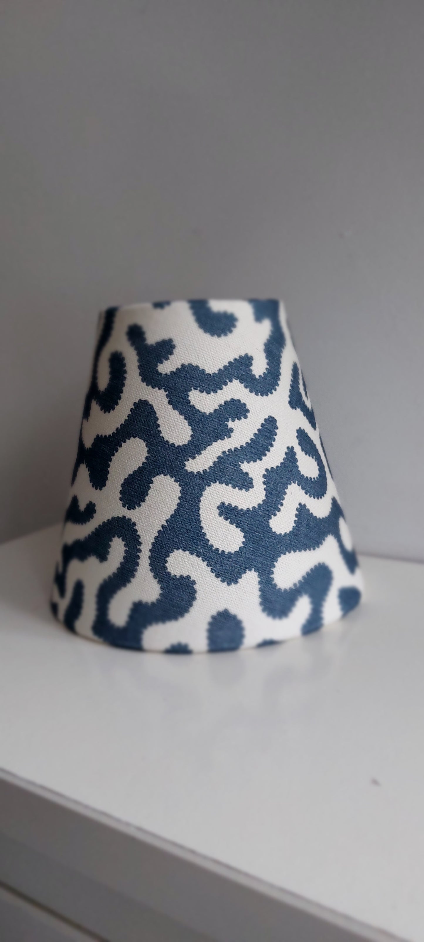 Blue Squidge  Candle Clip Lampshade Small Beside