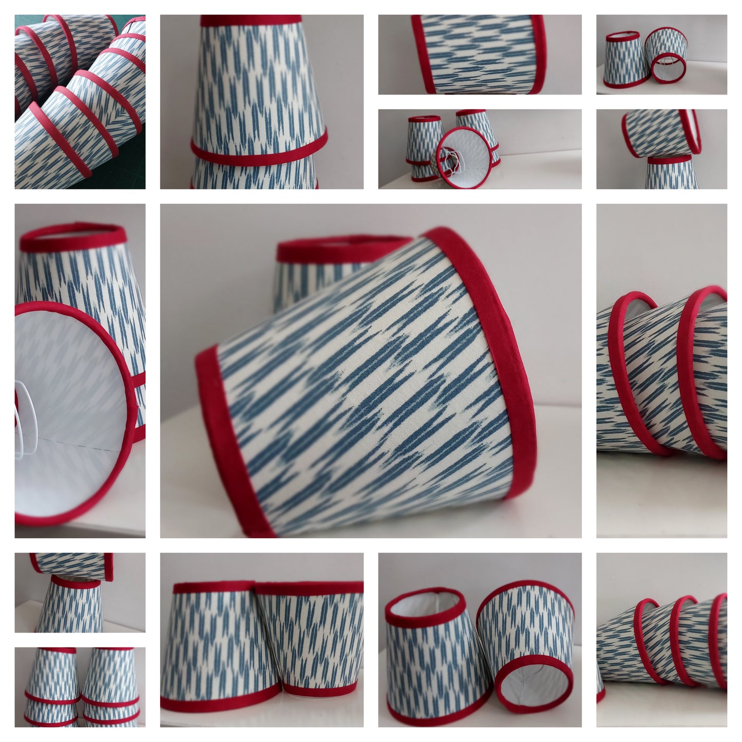 Ian Sanderson quiver in blue Candle Clip Lampshade