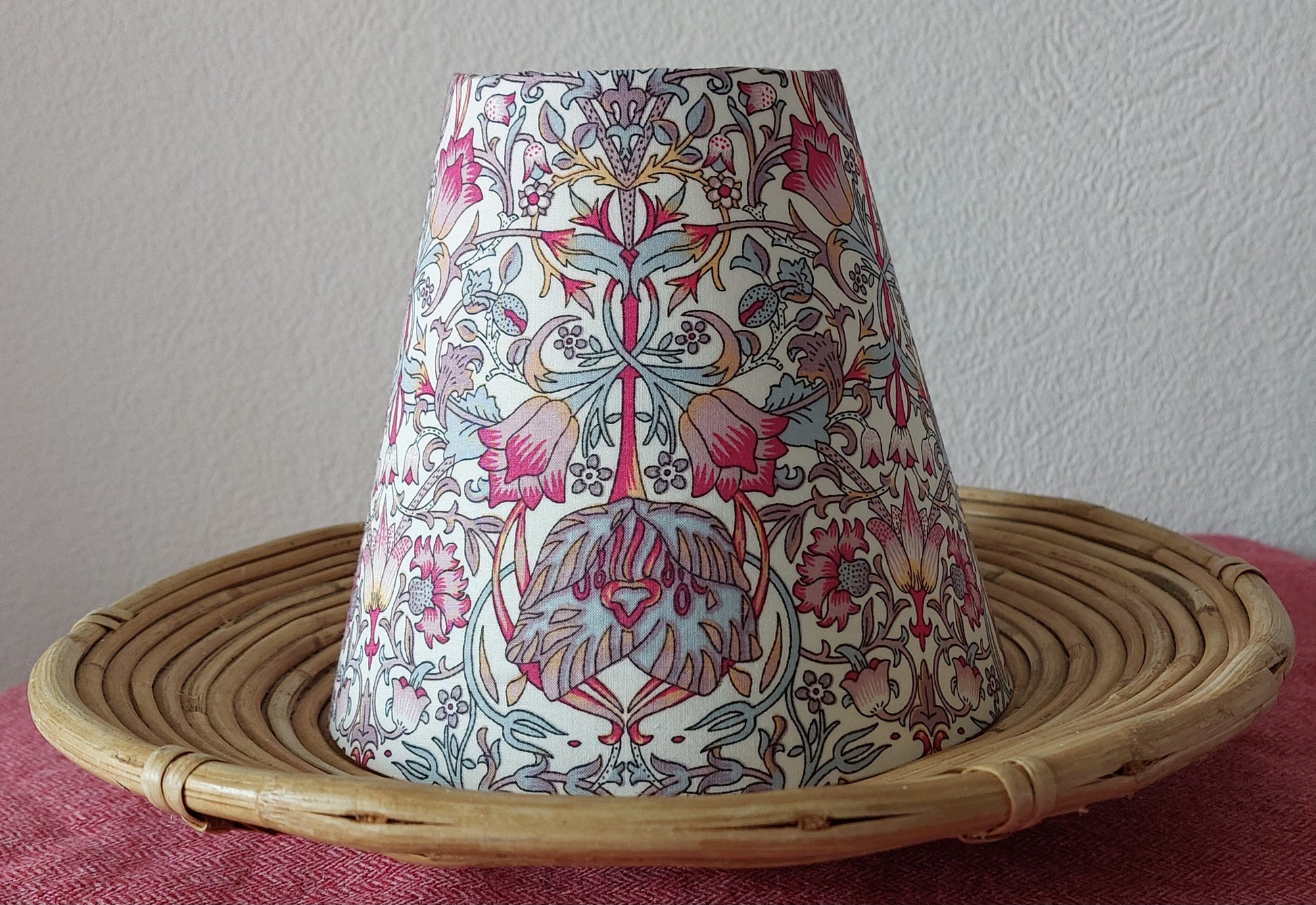 Pink liberty lodden candle clip lampshade 
