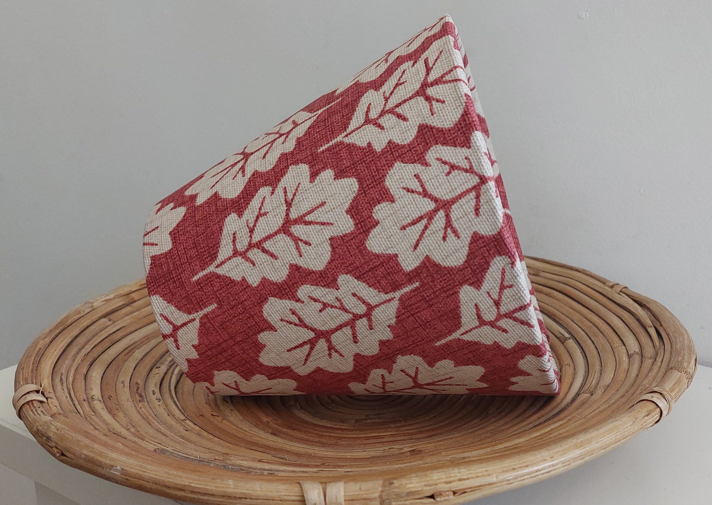 Oak leaf ginger candle clip lampshade
