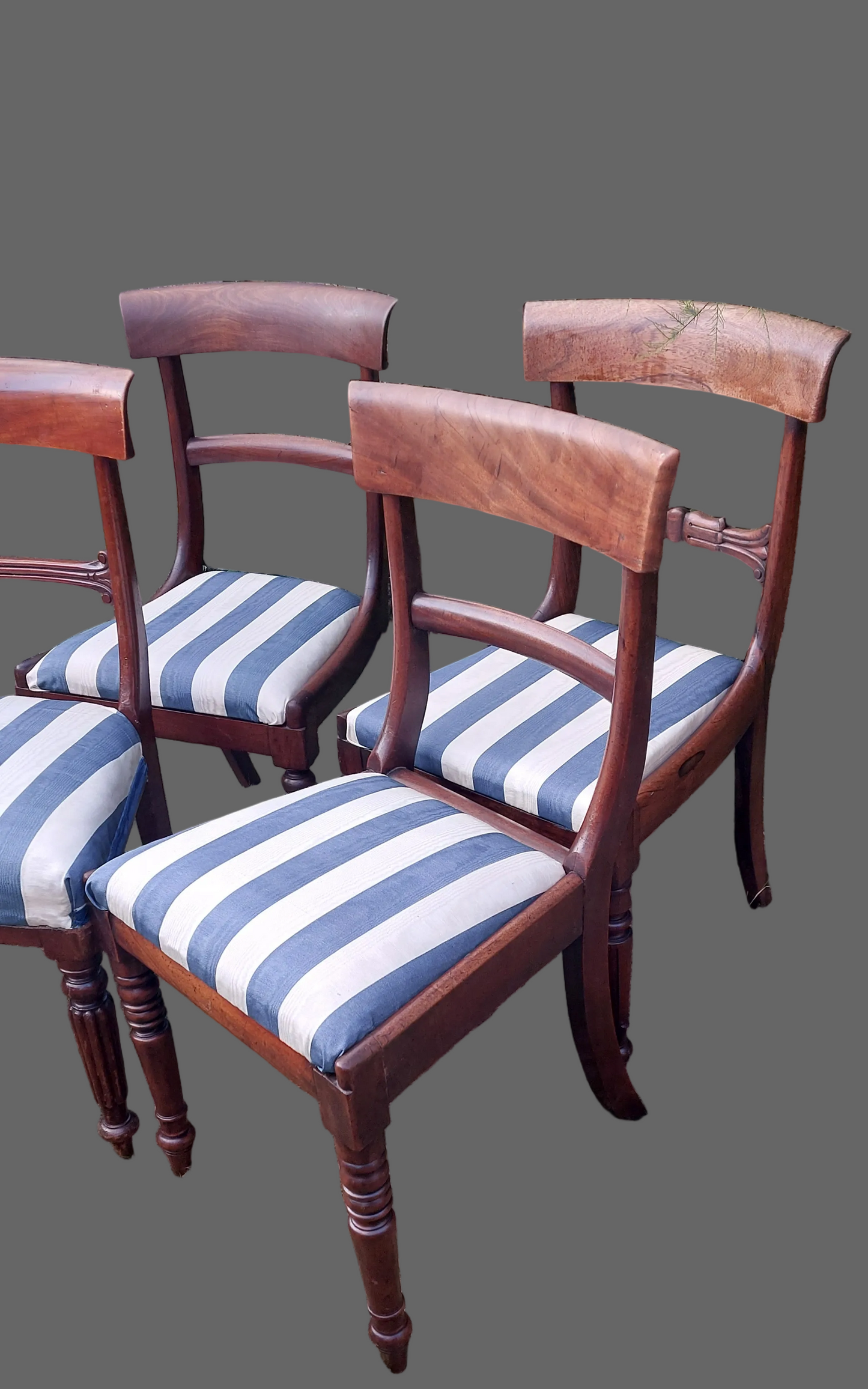 Four antique dining  chairs  William IV