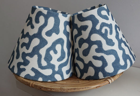 Blue Squidge  Candle Clip Lampshade Small Beside