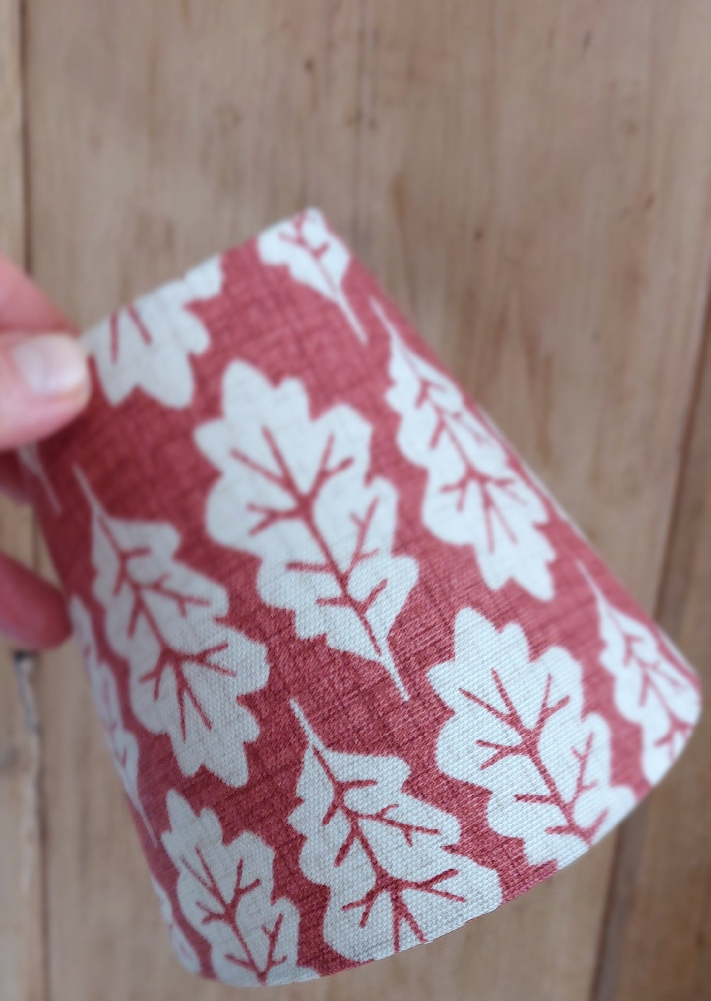 Oak leaf ginger candle clip lampshade