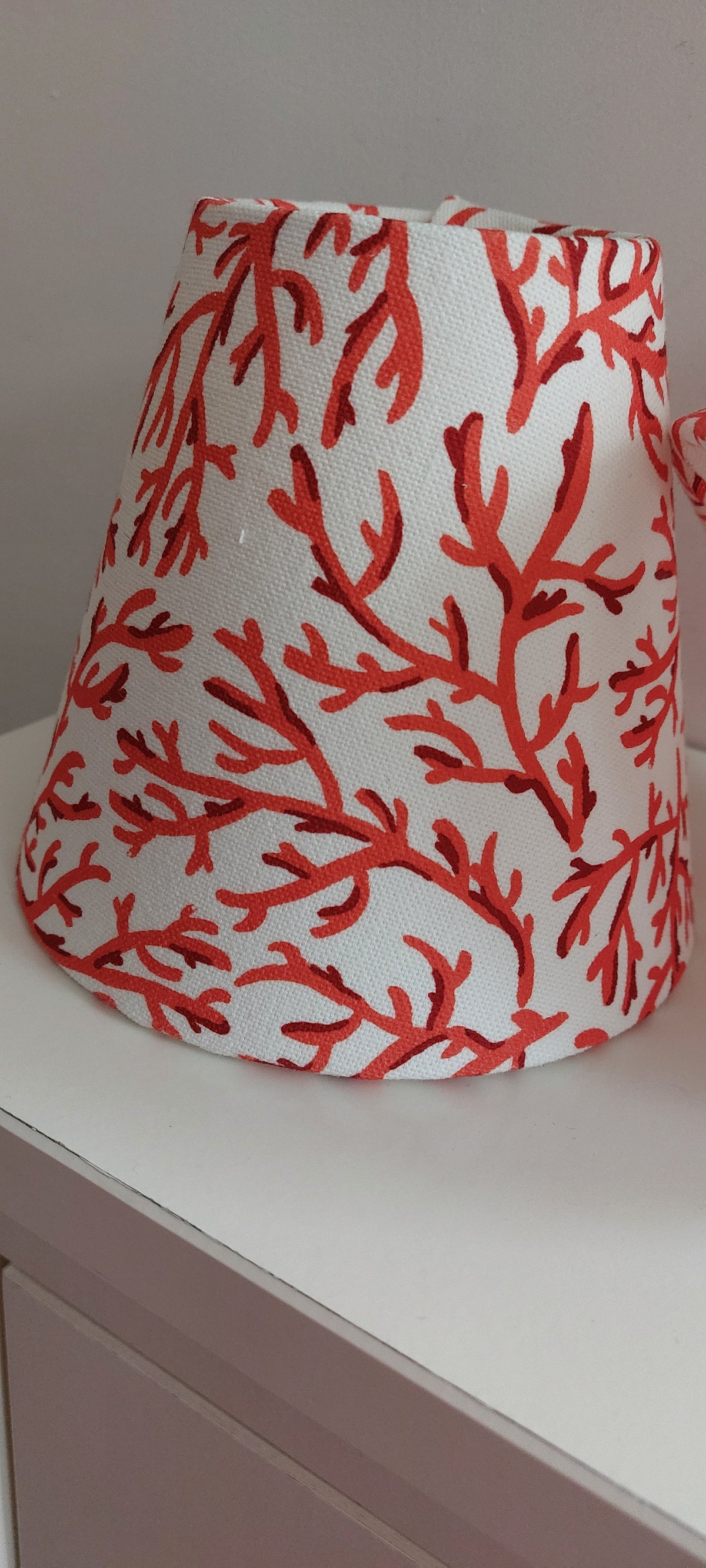 Coral candle clip lampshade