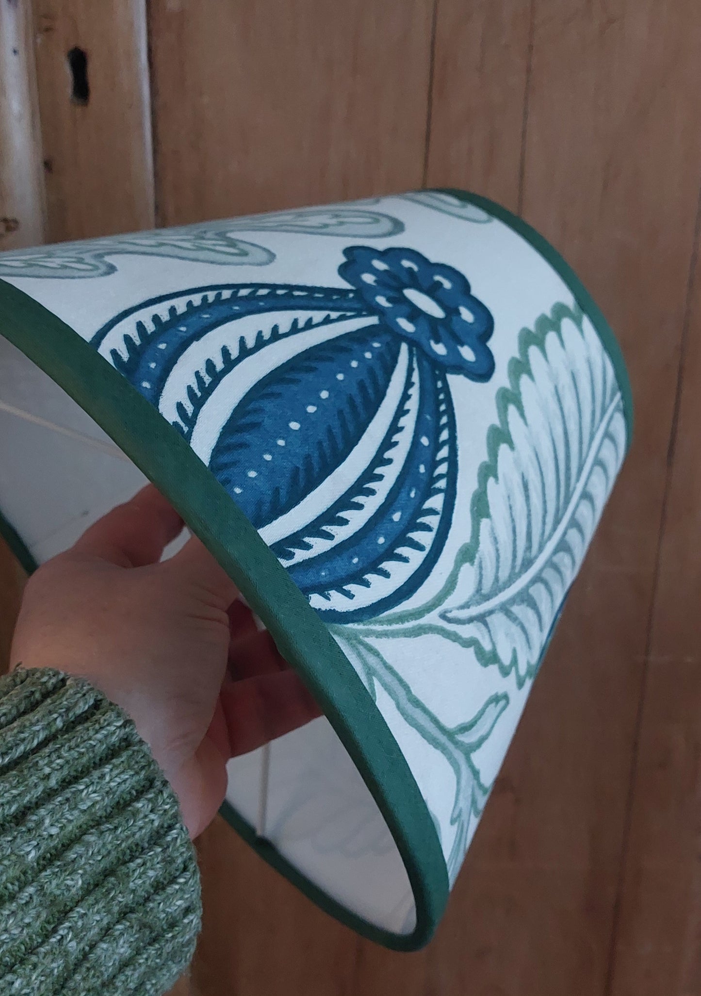 Winter fruits lampshade trim color choice tapered or coolie