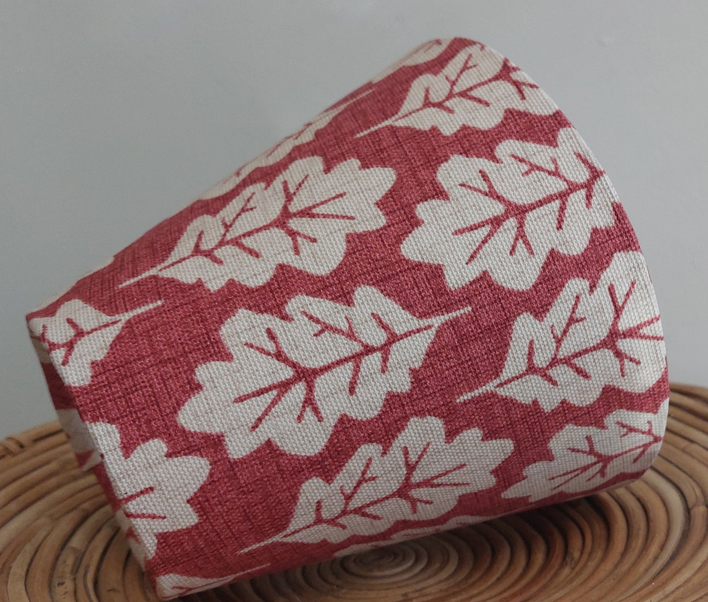 Oak leaf ginger candle clip lampshade