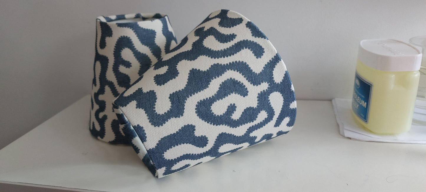 Blue Squidge  Candle Clip Lampshade Small Beside