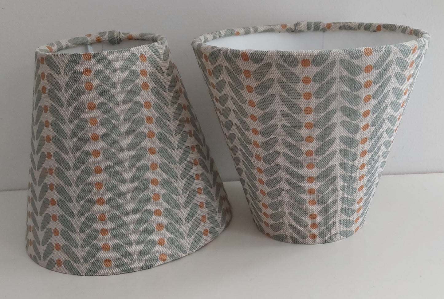 Grey Scandi wings candle clip lampshade