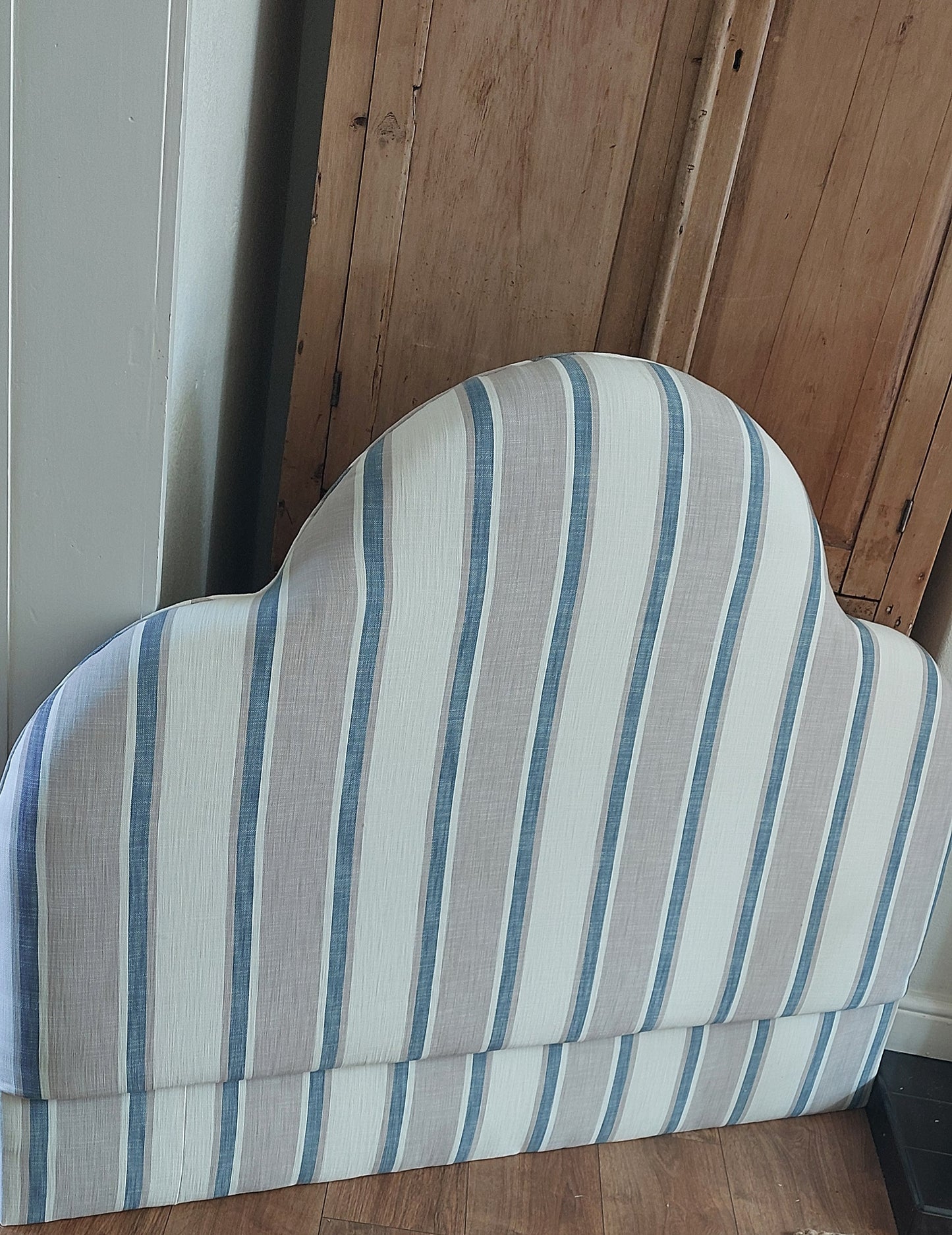 Cloud headboard coastal stripe
