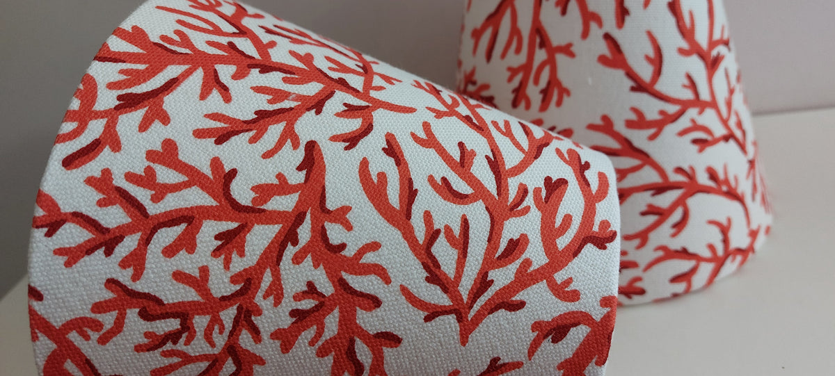 Coral candle clip lampshade