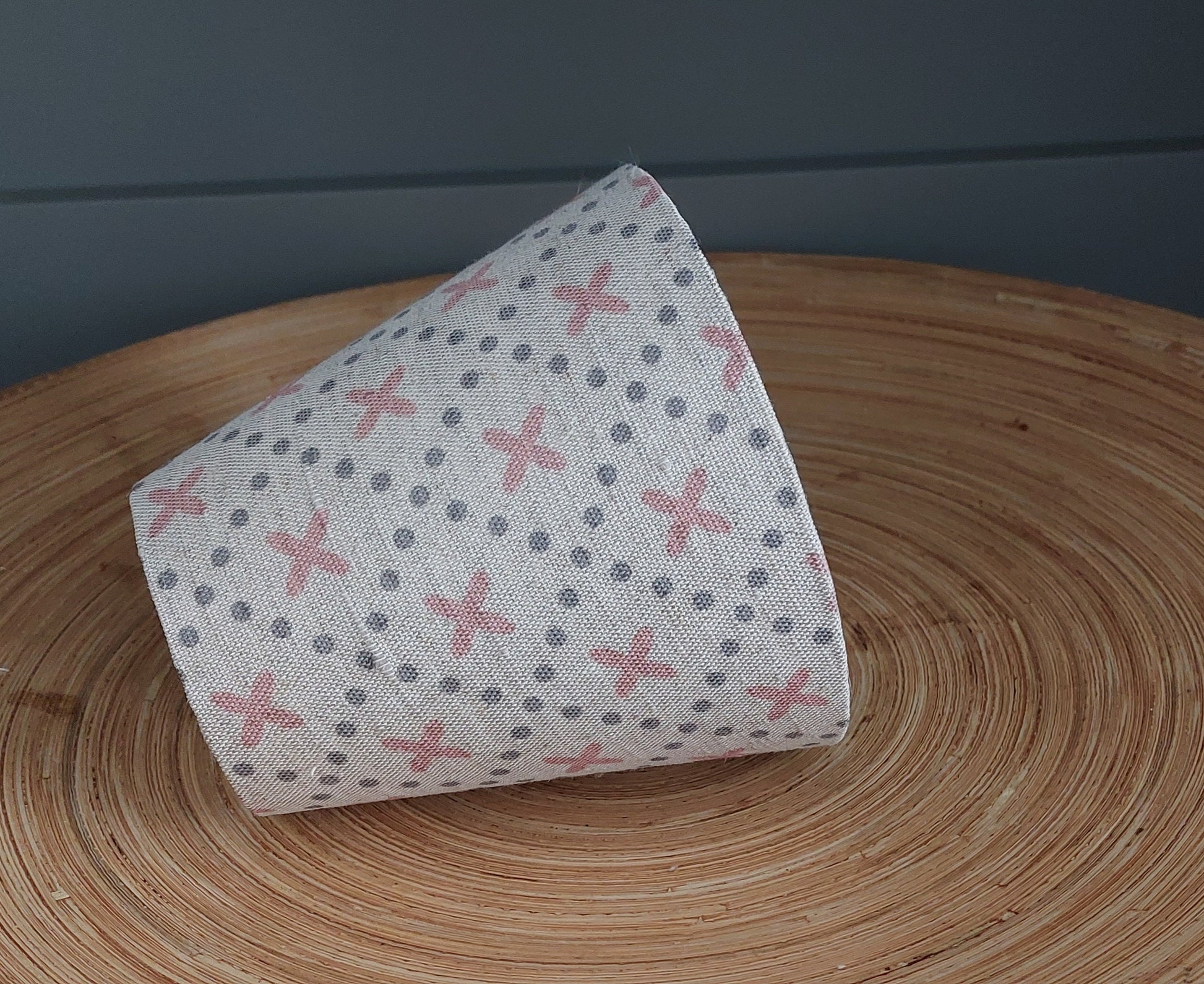 Pink geometric candle clip lampshade tapered 