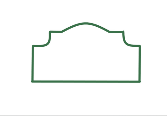 Double bespoke headboard dream shape