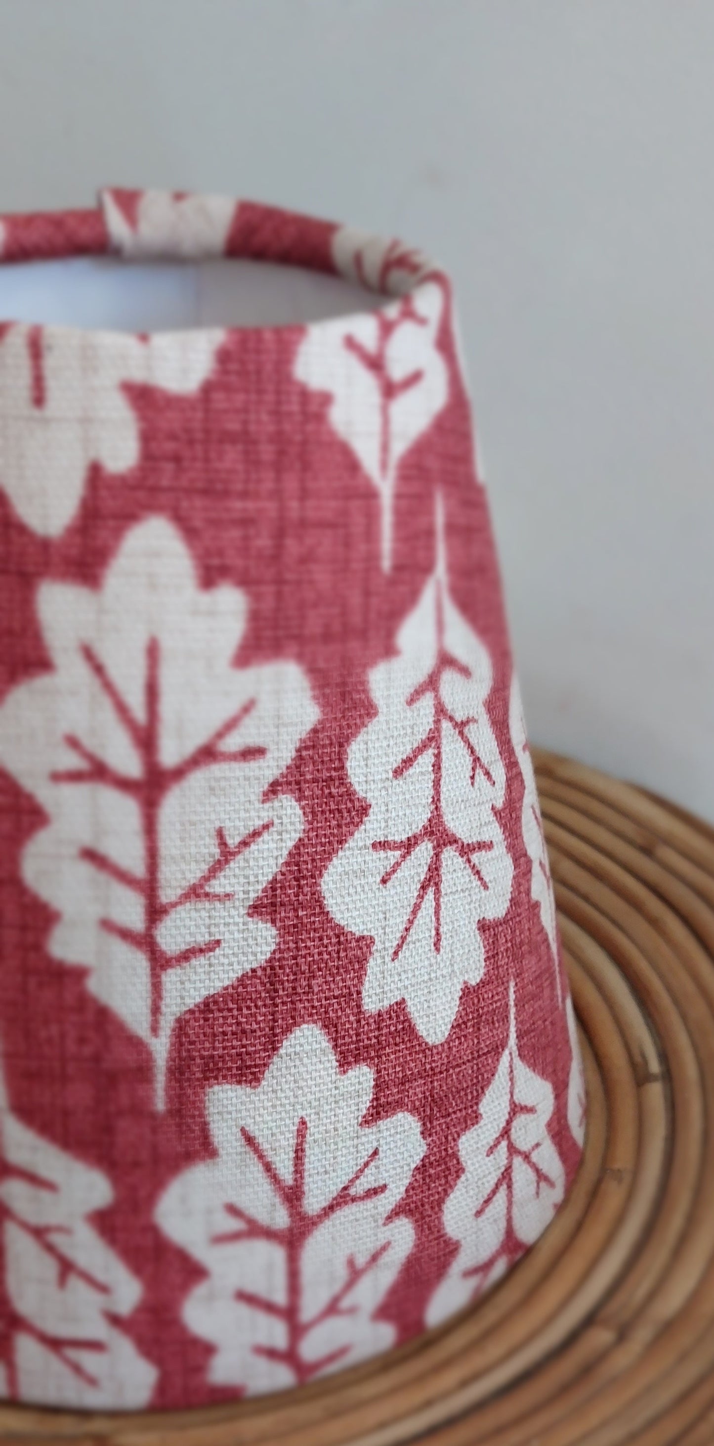 Oak leaf ginger candle clip lampshade
