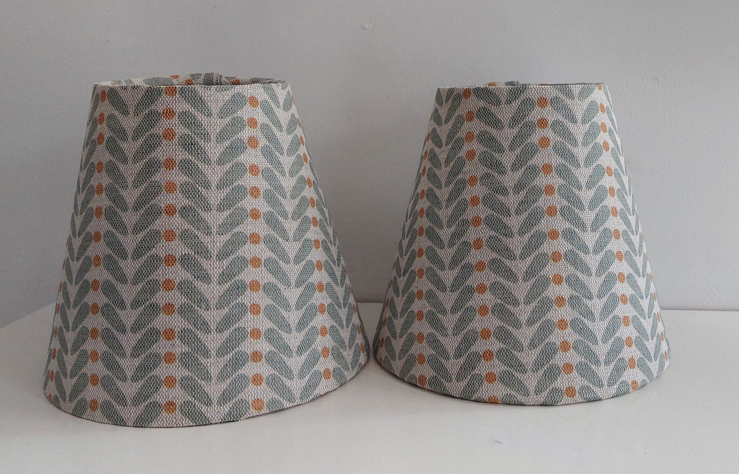 Grey Scandi wings candle clip lampshade