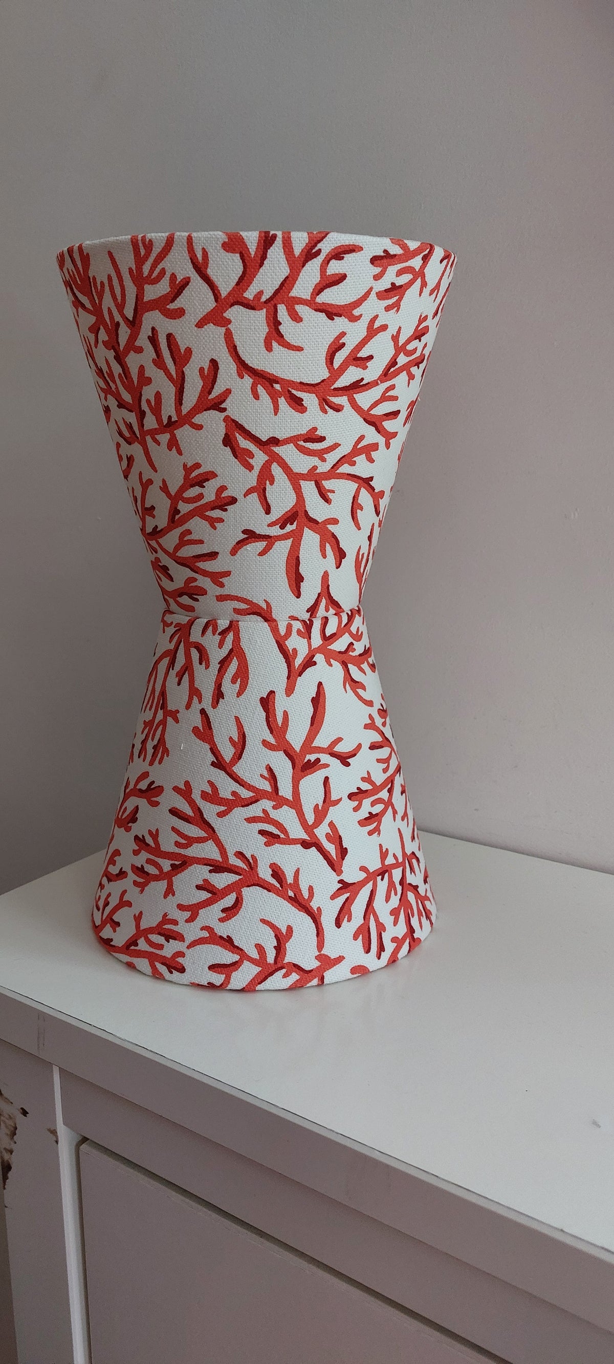 Coral candle clip lampshade