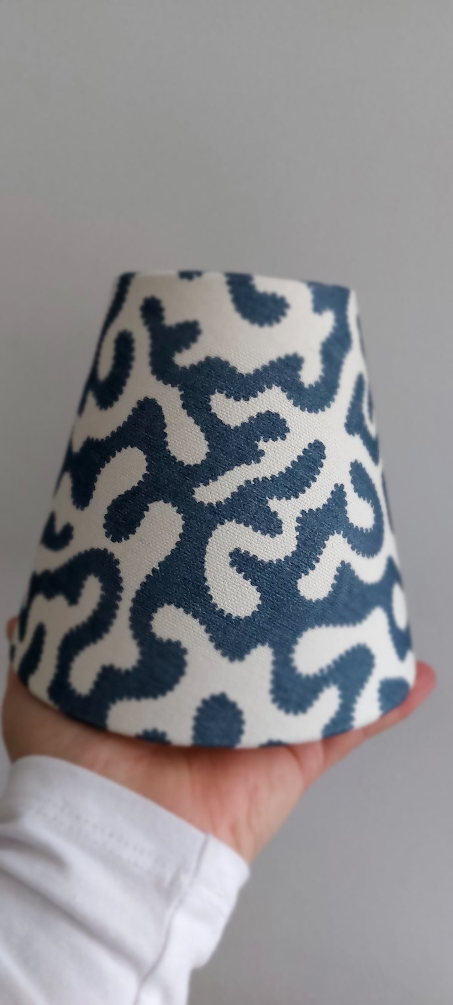 Blue Squidge  Candle Clip Lampshade Small Beside