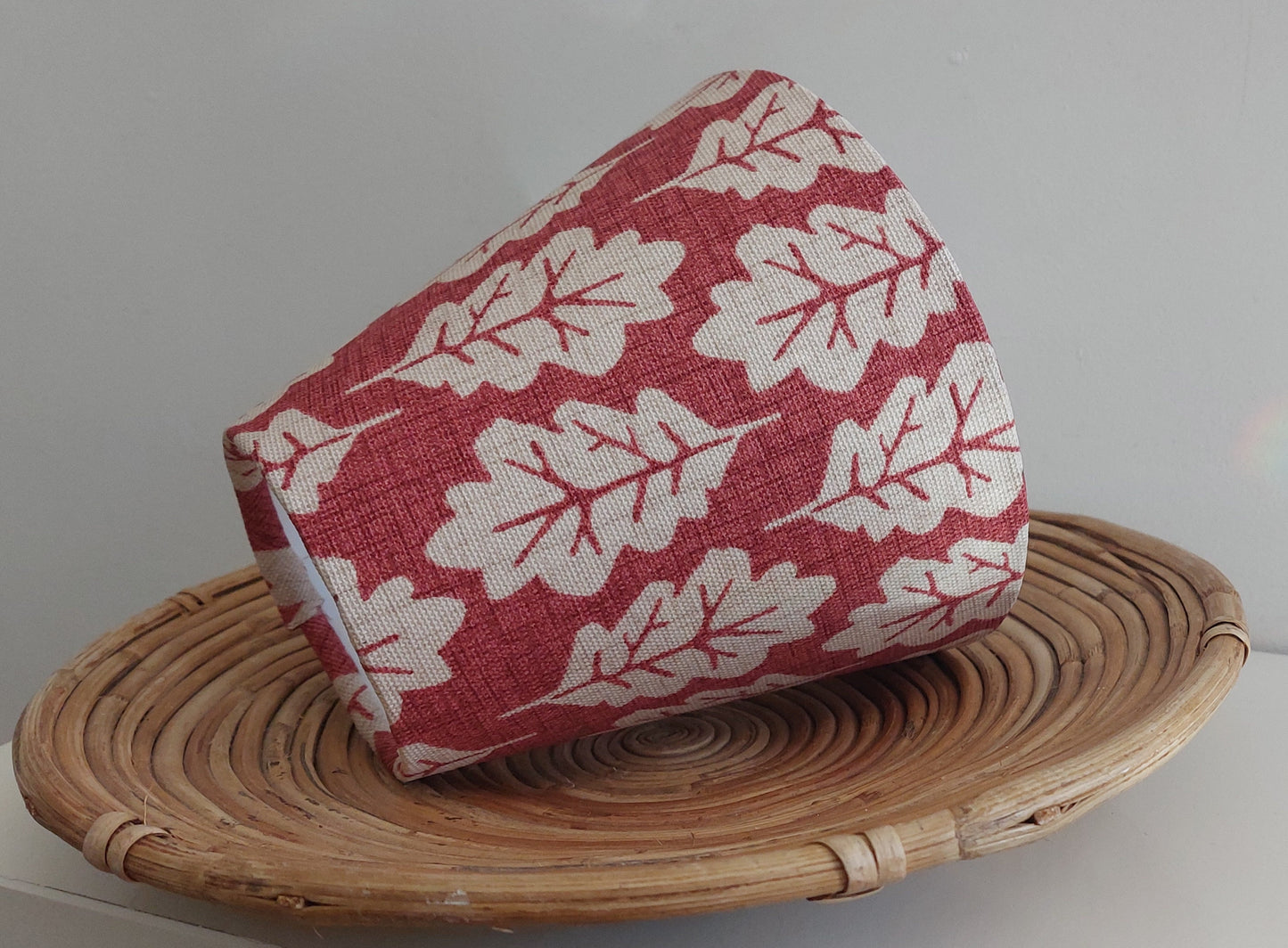 Oak leaf ginger candle clip lampshade