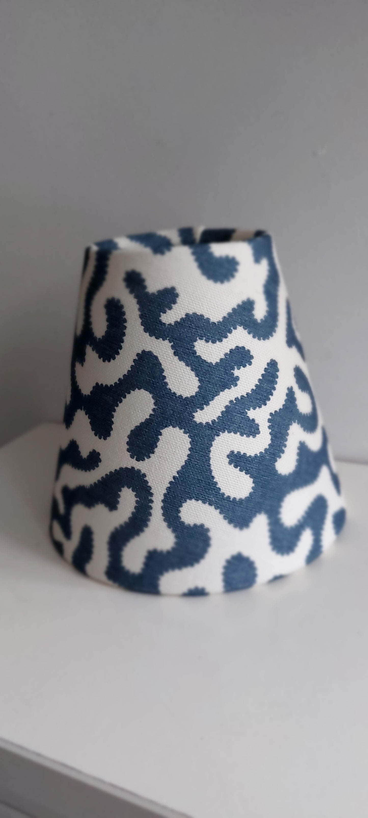 Blue Squidge  Candle Clip Lampshade Small Beside