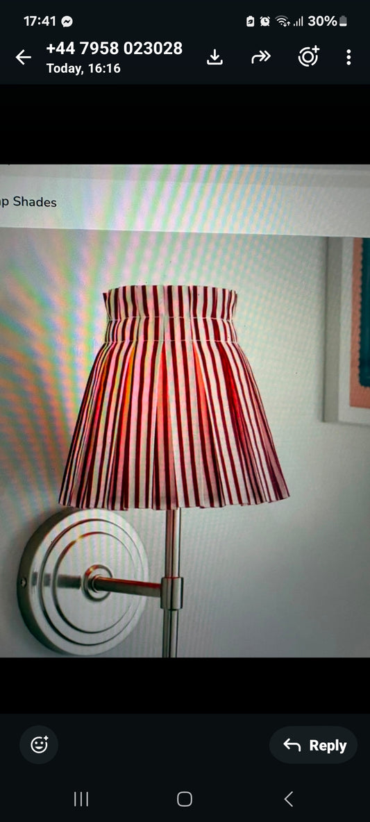 2 box pleated shades bespoke