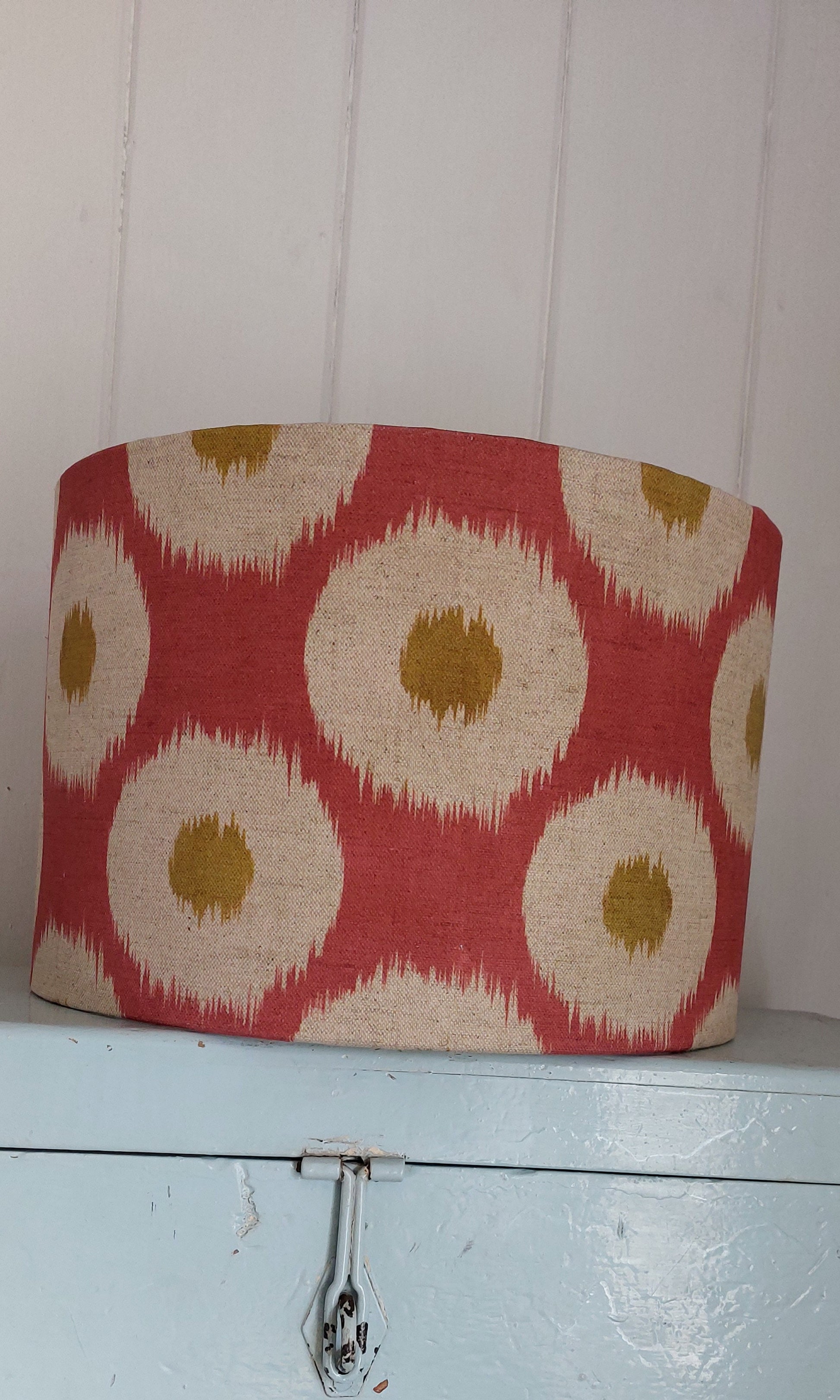 Ikat linen lampshade 