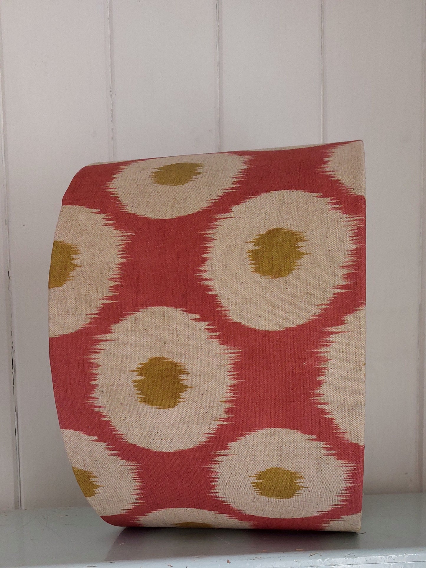 Ikat Mustard Raspberry Pendant Lamp shade