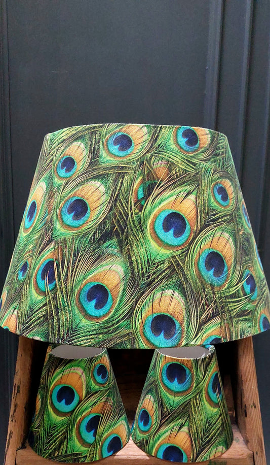 Peacock feather light shade 