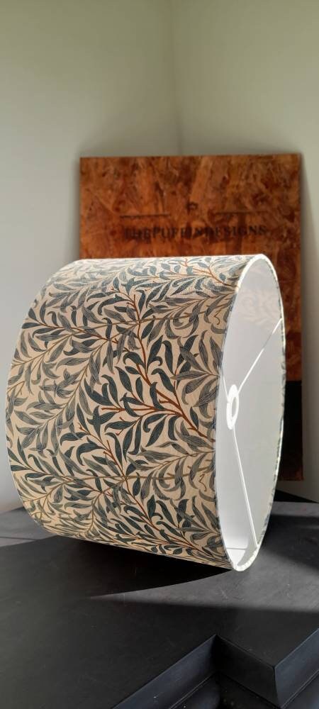 William Morris Handmade Lampshade   Willow Bough Tapered