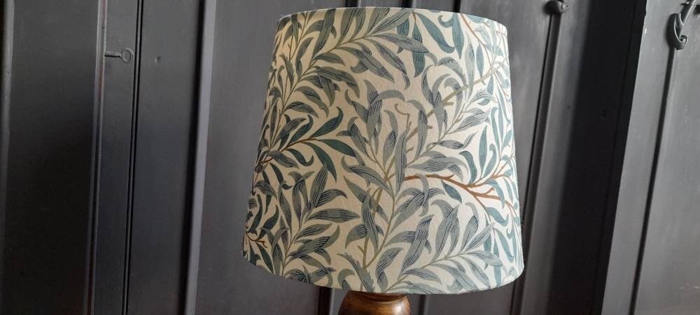 William Morris Handmade Lampshade   Willow Bough Tapered