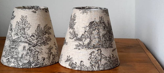 French toile grey candle clip  lampshade  wall lights/chandelier