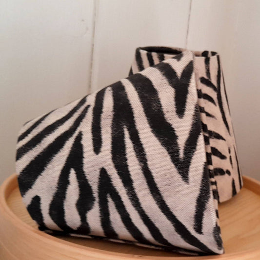 Zebra Print Candle Clip  Lampshade, African Safari Shade