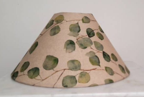 Eucalyptus Leaves Linen Handmade Lampshade Coolie