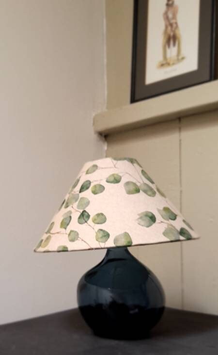 Eucalyptus Leaves Linen Handmade Lampshade Coolie