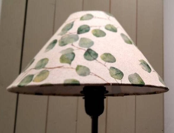 Eucalyptus Leaves Linen Handmade Lampshade Coolie