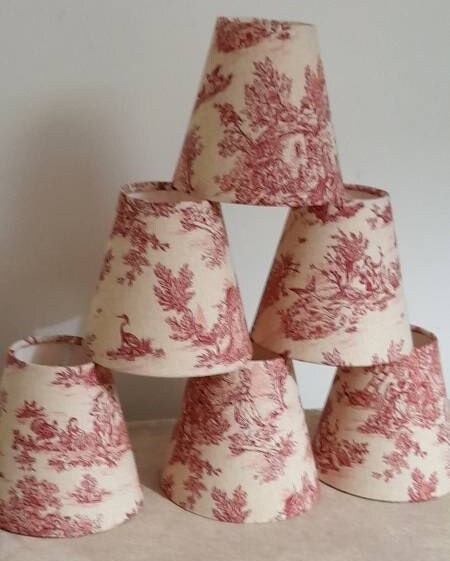 French Toile Candle Clip Lampshade/Wall Lights/Chandelier