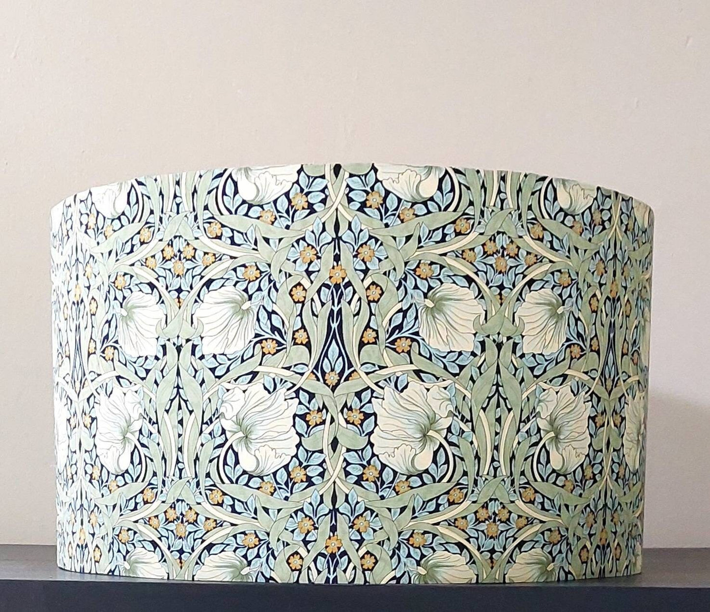 William Morris Blue Pimpernel  Lampshade Drum