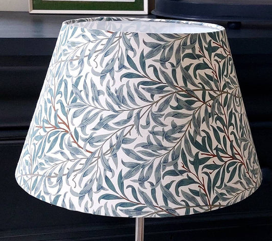 William Morris Green Leaves  Willow Bough Tapered  Lampshade