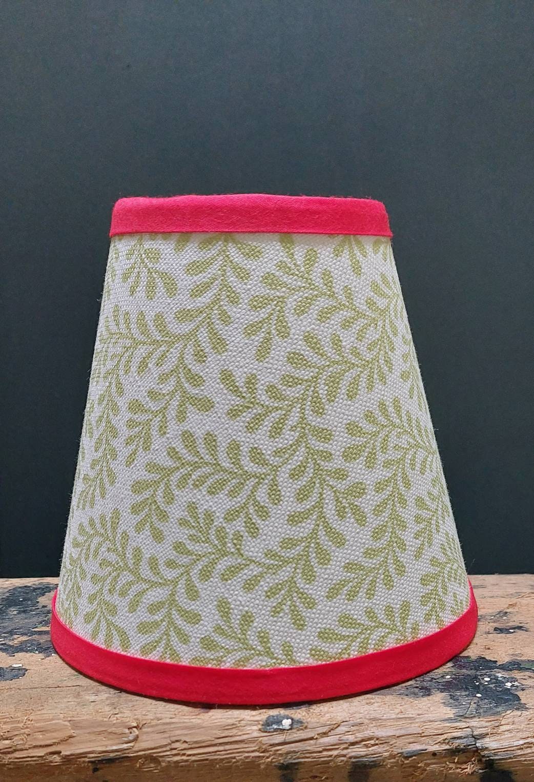 Colefax floral candle clip lamp shade green