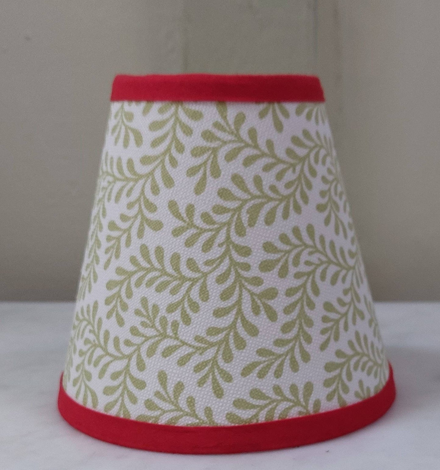 Colefax floral candle clip lamp shade green 